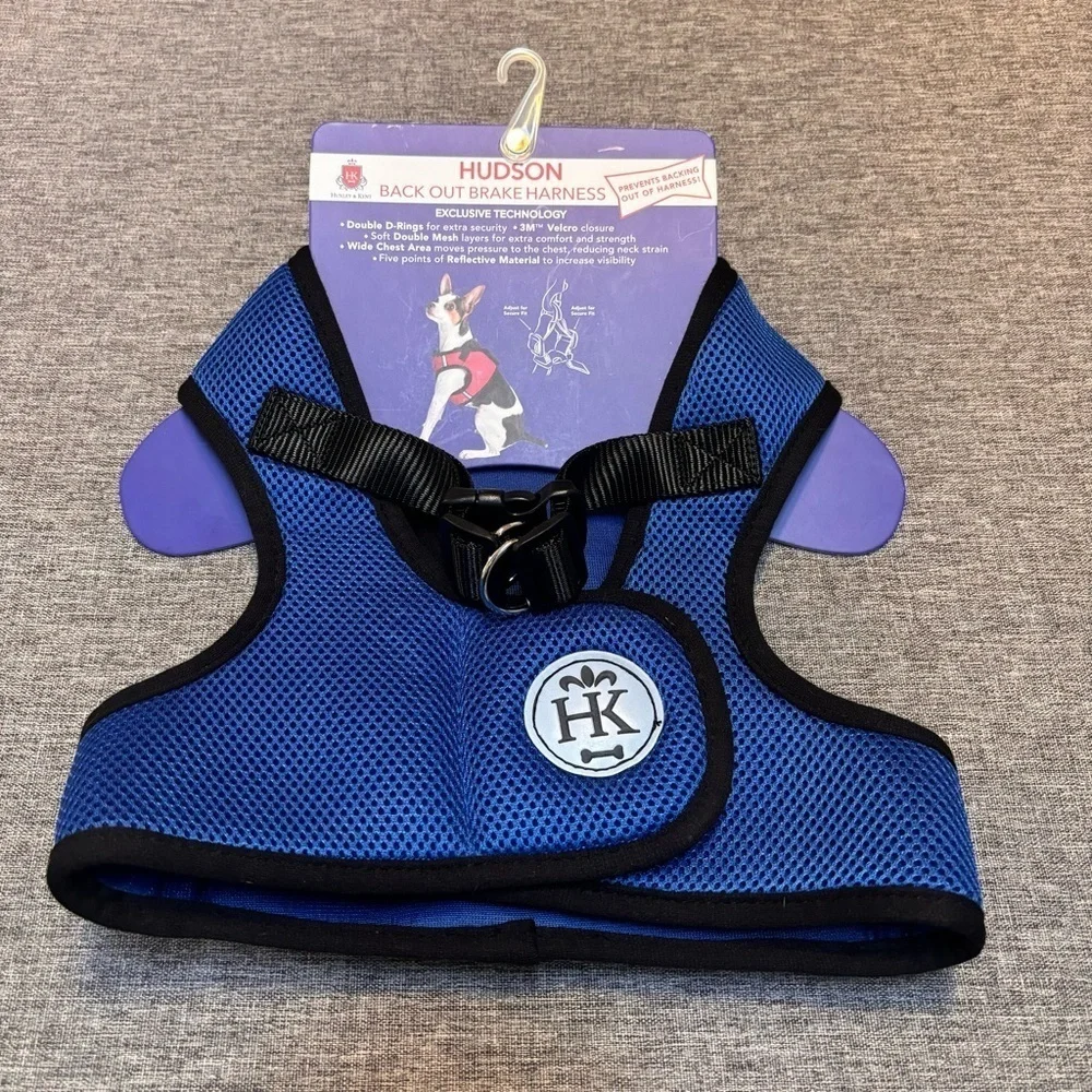 Blue (Extra-Large, 35-50lbs) | Easy Control Step-in Mesh Vest Harness for Dogs